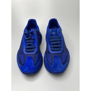 Dolce & Gabbana Daymaster Chunky Leather Sneakers Blue Men’s EU 40/US 7 $825